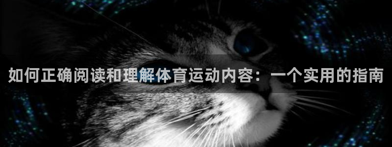 yy易游官网下载是干嘛的公司：如何正确阅读和理解体育